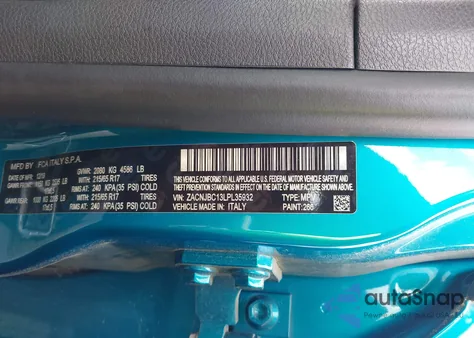 2020 Jeep Renegade Trailhawk from USA, damaged, VIN ZACNJBC13LPL35932